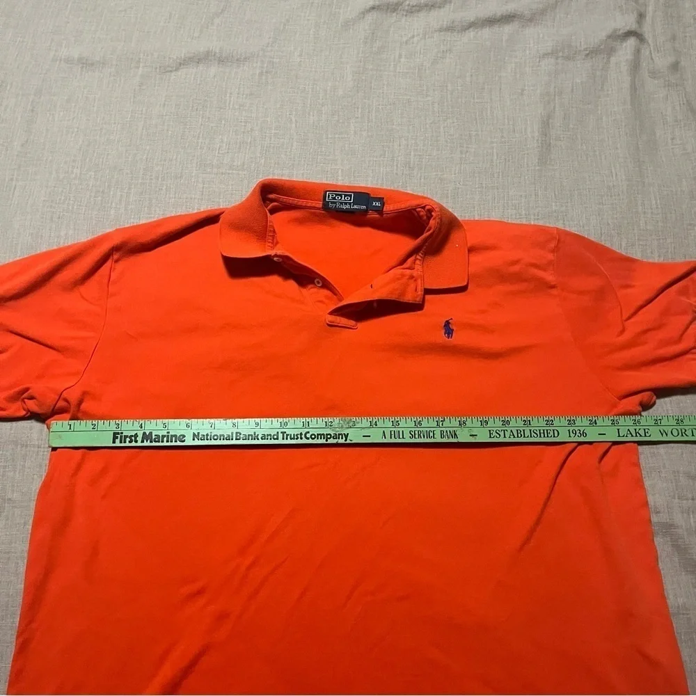Polo Ralph Lauren Men's Bright Orange Size XXL Big and Tall Preppy Streetwear
